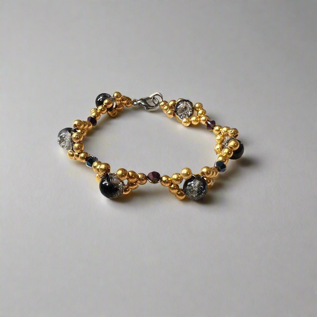 Golden Midnight Charm Bracelet