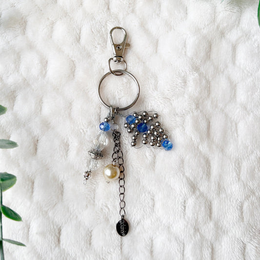 Blue Sky Crystal Keychain