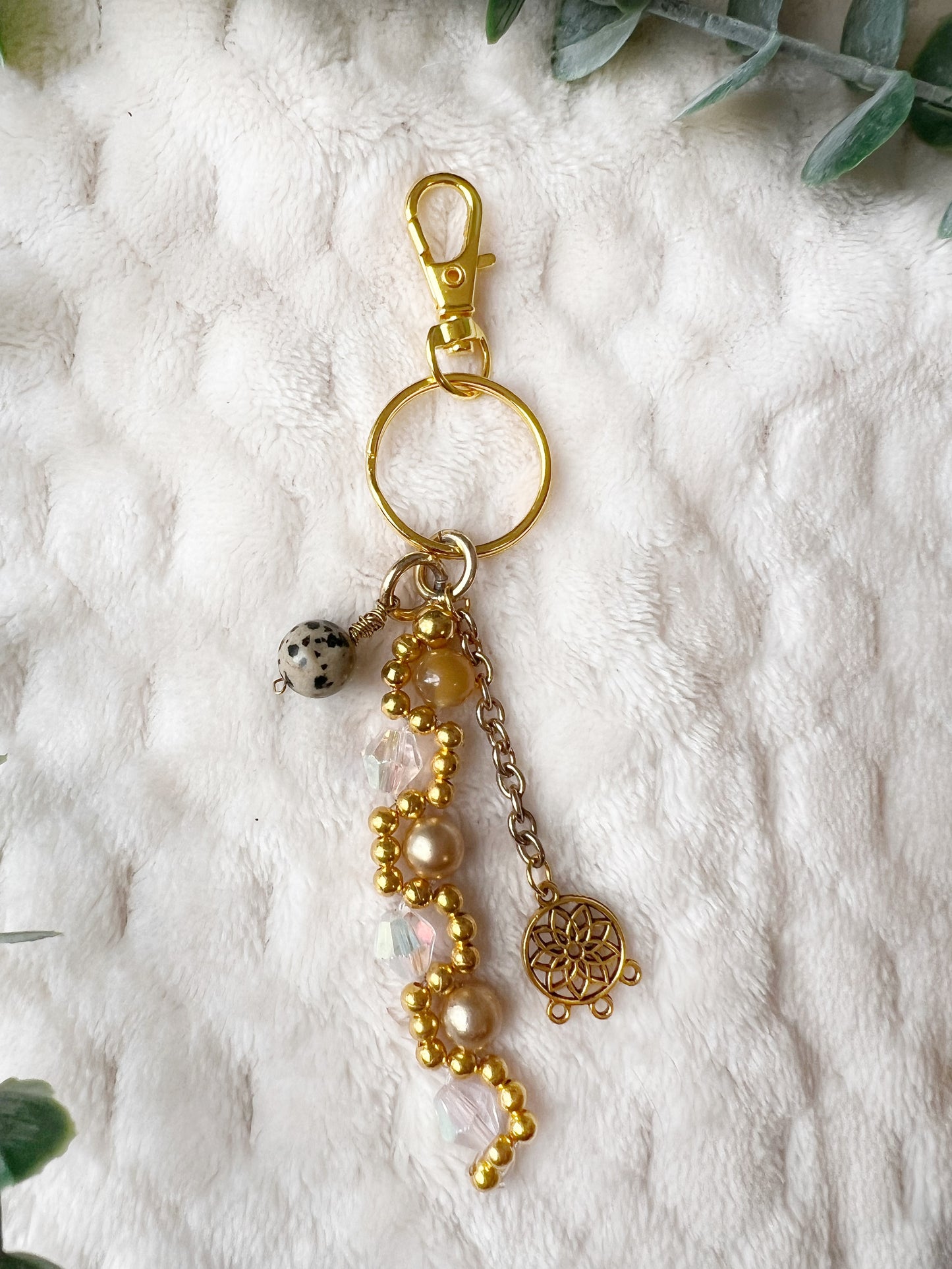 Lotus Blossom Keychain